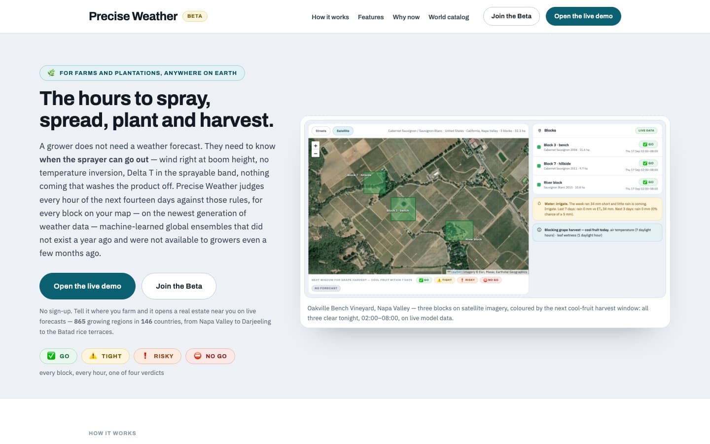 Precise Weather website